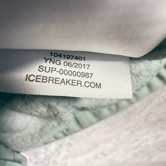 Icebreaker GT Merino Vest Women Large Light Blue Cool-Lite Full Zip Athletic - Picture 6 of 6